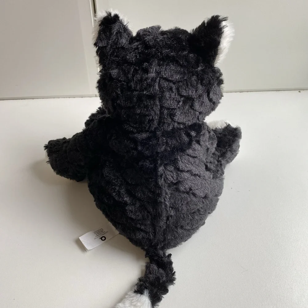 Aroma Home Tuxedo Cat Black Kitten With Microwave Pack Warm‎ Hugs Super Soft!
